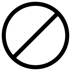 blockade icon, simple vector design