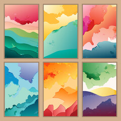 Fototapeta premium Abstract Watercolor Backgrounds