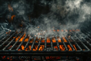 Smoking Hot: Close Up of Grill in Action