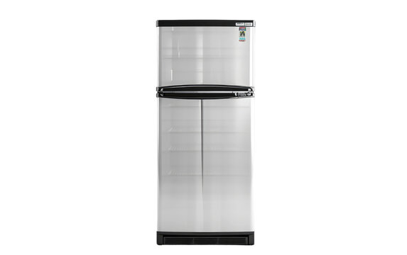 Classic fridge, Top-Freezer Refrigerator,PNG Image, isolated on Transparent background.