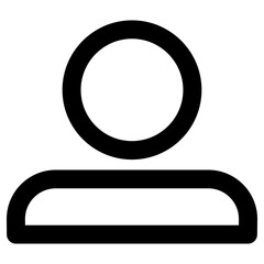avatar icon, simple vector design