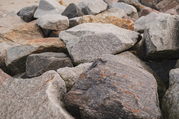 Fototapeta na wymiar Kamienie na plaży