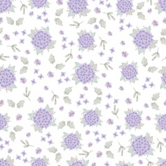 seamless pattern with flowers delicate