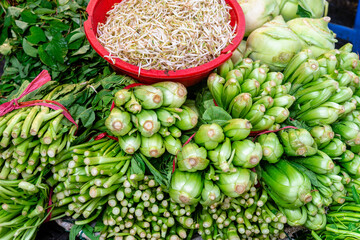 vegetable assortment on sale at market street