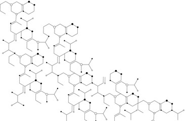 Hexagon chemical pattern design,Molecular structure