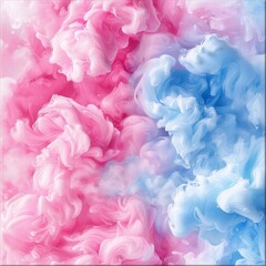 Fototapeta premium Pink and Blue Abstract Smoke Art 