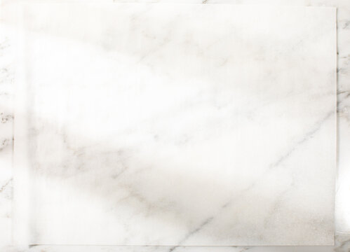 Overhead of white marble surface