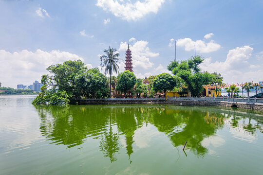 views iof hanoi skyline, vietnam