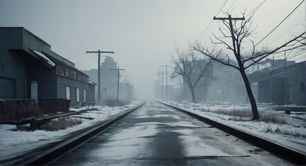 Fototapeta premium Nuclear winter, consequences