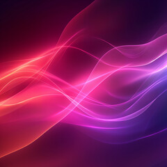 Naklejka premium abstract background with a glowing abstract waves, design with copyspace