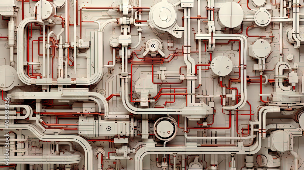 Poster background with metallic panels texture, wires and circuit. spaceship hull wall technology backgroun