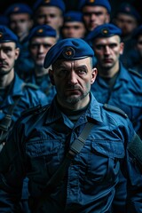 Fototapeta premium A Group of Men in Uniform Standing Together