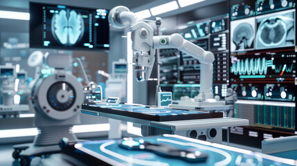 Showcase high-tech equipment in stunning detail. From sleek robots to powerful medical devices, the future of technology is here