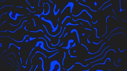 Abstract glossy, wavy liquid animation background. Liquid patterns, flowing fluid texture. Liquid psychedelic pattern
