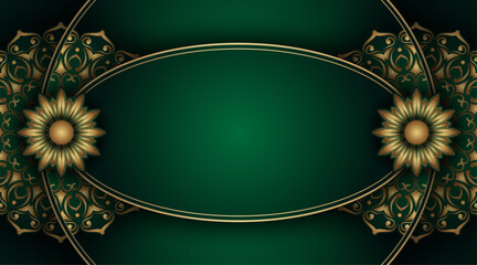 luxury background with mandala ornament