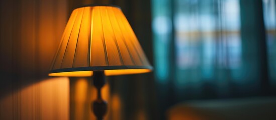 Low angle view photo of a lamp in a room