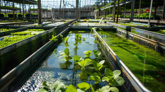 Algae farms harness the power of sunlight to produce nutritious food and biofuel, offering a sustainable alternative to traditional agriculture