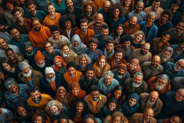 Vibrant mix of individuals celebrating cultural diversity