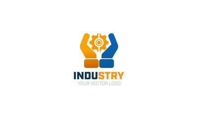 Fototapeta premium industrial logo design vector template Art Illustration