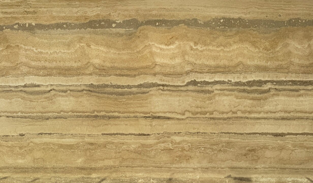 Beige yellow natural travertine slab seamless texture, suitable for wall cladding outdoor walls, Travertine is good for wall and commonly used in building architectural finishes.