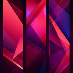 purple modern retro style gradient flat background banners, in the style of geometric shapes & pattern