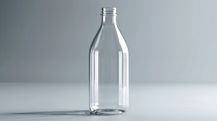 Glasflaschen Design für Mineralwasser, Mehrwegflasche,  schlichtes Glasflaschen Design, Erfrischungsgetränk, Umweltfreundliche Flasche 