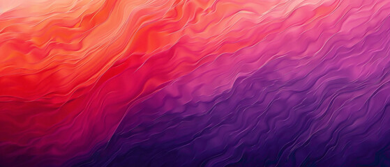 Behold the awe-inspiring beauty of a gradient cascading from fiery red to soothing violet, meticulously captured in high-definition to showcase its splendid vibrancy. - obrazy, fototapety, plakaty