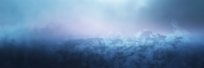 A haunting, ethereal mist texture, reflecting the mysterious atmosphere creates surreal moments, with soft whites, blues, and purples blending together created with Generative AI Technology - obrazy, fototapety, plakaty