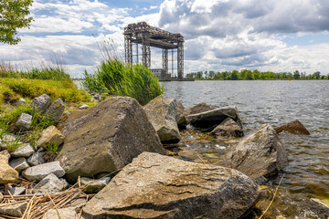 Hubbrücke Kanin auf Usedom