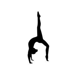 Fototapeta premium Yoga Pose Silhouette