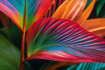 Picture-perfect portrayal of a colorful jungle paradise.