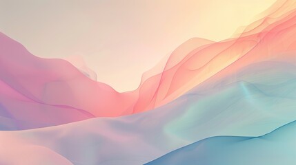 A minimalist abstract background with soft pastel colors and subtle gradients - obrazy, fototapety, plakaty