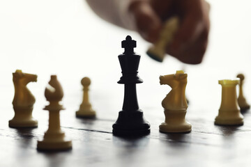 chess board game for ideas and competition and strategy, business success concept - 768997073