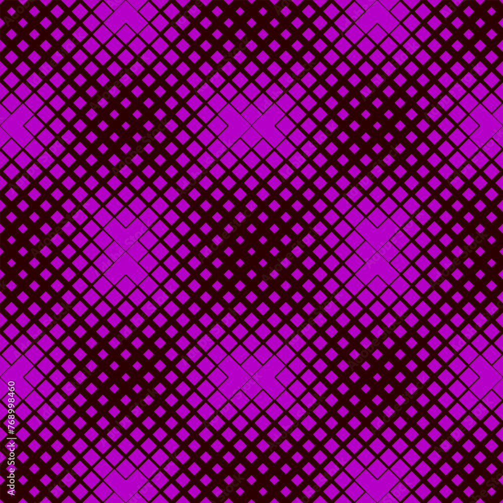 Poster seamless geometric halftone diagonal square pattern background - abstract repetitive vector graphic 