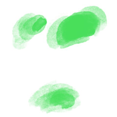 set of colorful powder