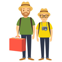 People traveling Illustration