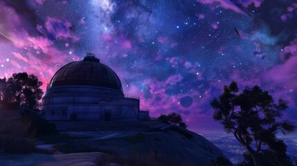 Astronomical observatory dome at night, highlighting the importance of space exploration