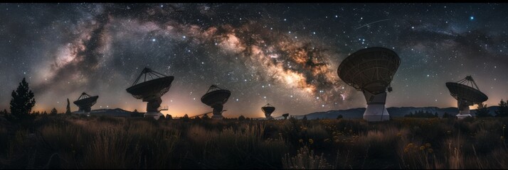 Radio telescopes, the mystery of the Milky Way at night, the scientific quest to understand space