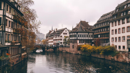 Fototapeta na wymiar Captivating view of the architectural beauty of Strasbourg, France
