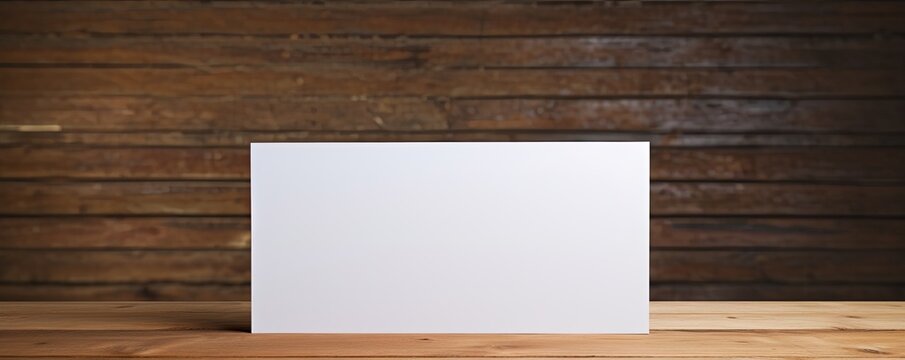 a blank mock up white card dimension, mock up, on background, shot in studio