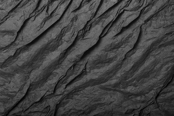 Abstract texture of crumpled black paper. Granite background - obrazy, fototapety, plakaty