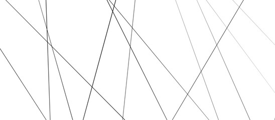 Random chaotic lines abstract geometric pattern. vector textrue 3d illustration. geometric design created using light gray digital net web line tecnology. white color in backdrop.