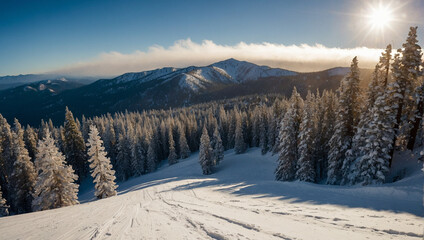 Obraz premium Lake Tahoe Ski Resort 