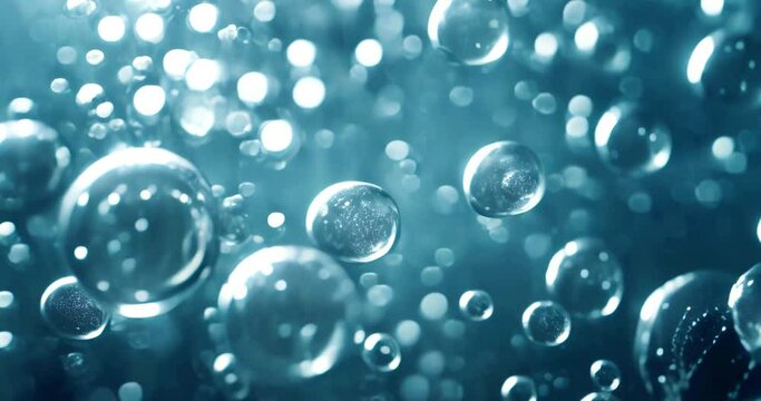 macro image of water bubbles drops closeup abstract background 