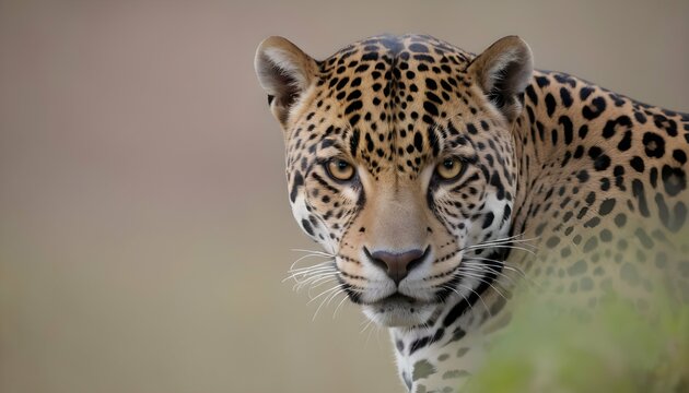 A Jaguar With Its Eyes Fixed On A Distant Target