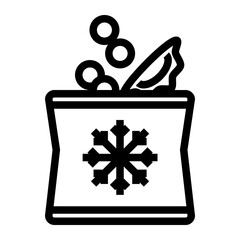 Common icons of community supermarket outline icon pack