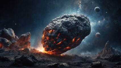 Asteroid - obrazy, fototapety, plakaty
