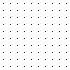 Square seamless background pattern from black wild cactus symbols are different sizes and opacity. The pattern is evenly filled. Vector illustration on white background