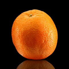 ripe orange on a dark background