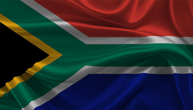 Bright and Wavy South Africa Republic of South Africa Flag Background